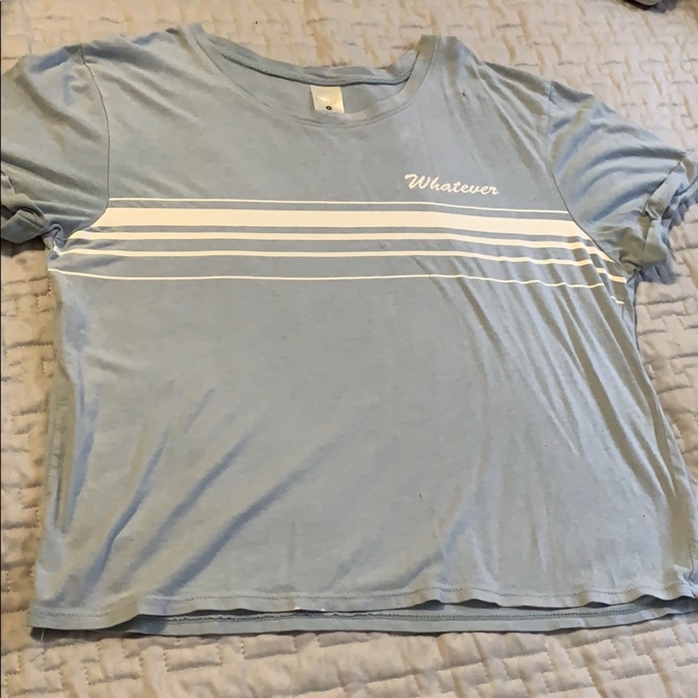 Empyre juniors blue whatever crop top